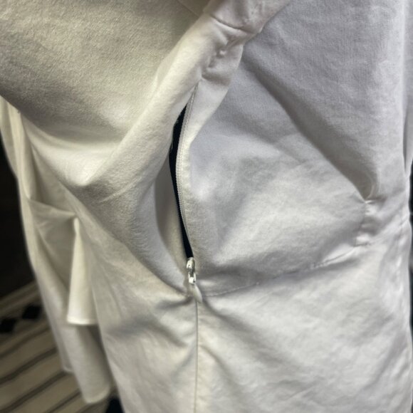 INC International Concepts Womens Size 14 Twist Front Blouse White - Picture 8 of 11